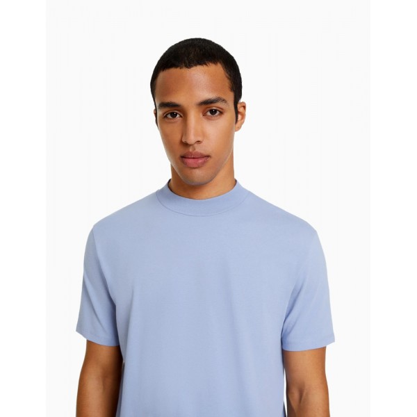 AT-0021 Pamuklu Erkek Dik Yaka T-shirt