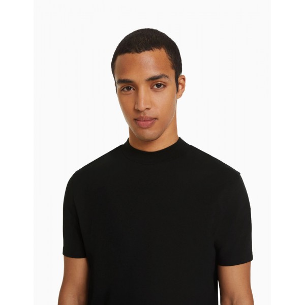 AT-0023 Pamuklu Erkek Dik Yaka T-shirt