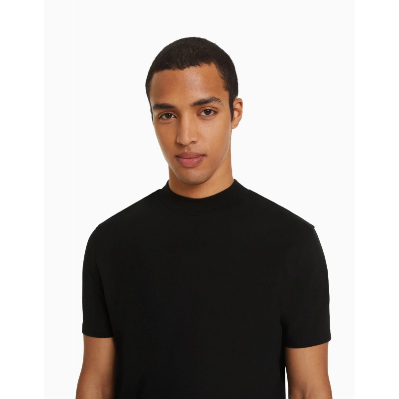 AT-0023 Pamuklu Erkek Dik Yaka T-shirt